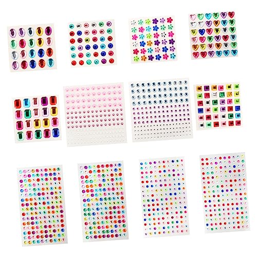 PACKOVE 1 Satz Aufkleber Aus Acryl Mit Strasssteinen Kristalle Nägelaufkleber Kosmetik Diy Nails Wedding Decoration Strass-aufkleber Für Frauen Nagel Kunst Dekoration Colorful 12blätter PACKOVE 1 Satz Aufkleber Aus Acryl Mit Strasssteinen Kristalle Nägelaufkleber Kosmetik Diy Nails Wedding Decoration Strass-aufkleber Für Frauen Nagel Kunst Dekoration Colorful 12blätter von PACKOVE