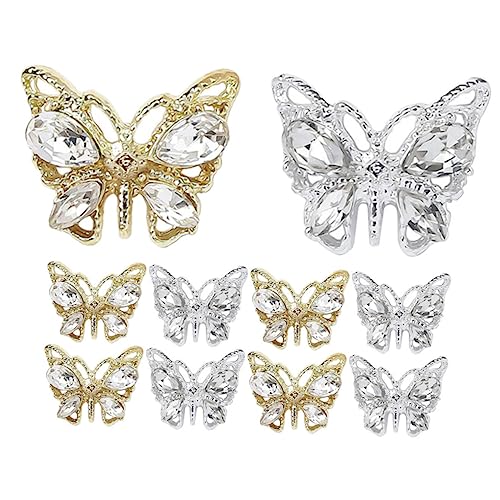 PACKOVE 1 Satz Bohrer Für Nagelschmuck Nagelcharms Für Acrylnägel Nagelcharms Für Party Nagelkunstzubehör Nageldekorationen Für Nagelkunst Nagelanhänger Für Acrylnägel Nagelstein 10 Stück von PACKOVE