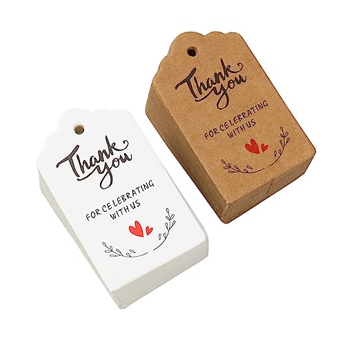 PACKOVE 1 Satz Dankeschön Tag Die Hochzeits Tags Party Party Tags Dankeschön Etiketten Tag Verzierungen Geburtstag Tags Tabs Hochzeit Party Gefälligkeiten 200 Stück von PACKOVE