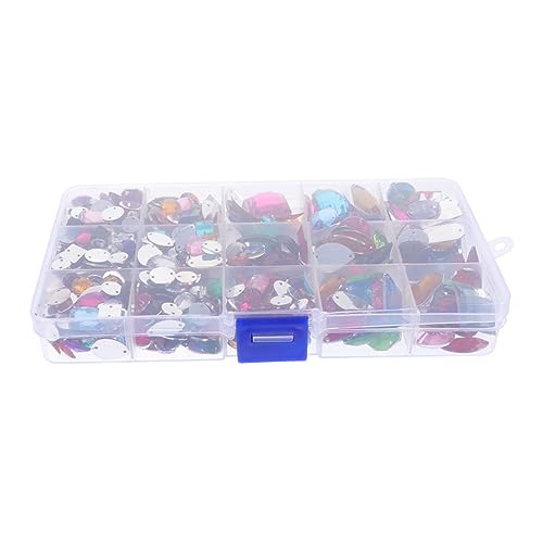 PACKOVE 1 Satz Flatback Rhinestones Verschiedenen Farben Acrylstrasssteine für Diy Projekte Hochzeitskleider Handarbeiten und Schmuckgestaltung mit Aufbewahrungsbox von PACKOVE