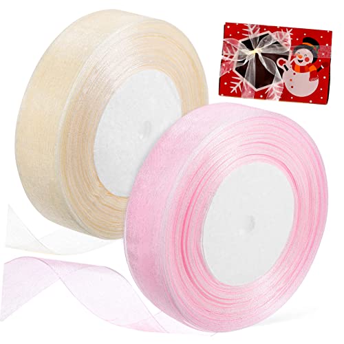 PACKOVE 1 Satz Geschenkband Aus Mesh Transparente Dekorationsbänder Für Hochzeiten Weihnachten Bastelprojekte Und 2rollen von PACKOVE