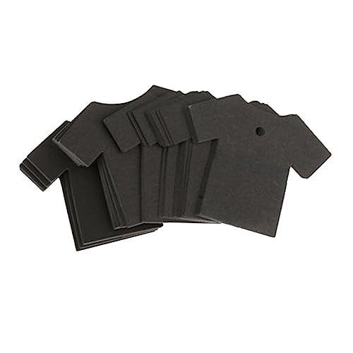 PACKOVE 1 Satz Hängende Tags Etiketten Aus Kraftpapier Etiketten Zur Dekoration Black 100 Stück von PACKOVE