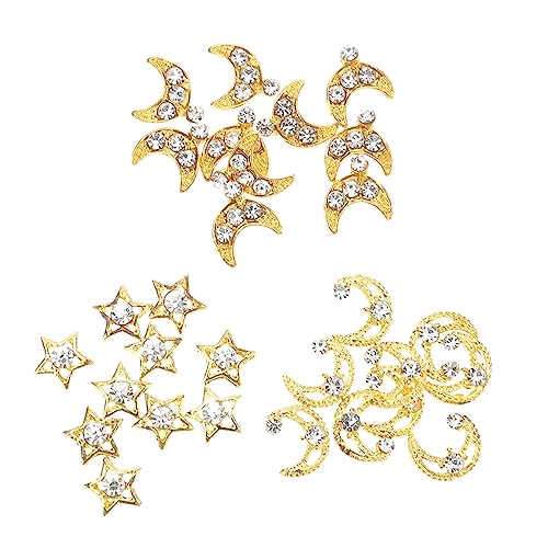 PACKOVE 1 Satz Nagelkunst Charms Sterne Und Monde Dekoration Für Diy Nageldesigns Einzigartiges Nagelaccessoire Für Nail Art 30 Stück PACKOVE 1 Satz Nagelkunst Charms Sterne Und Monde Dekoration Für Diy Nageldesigns Einzigartiges Nagelaccessoire Für Nail Art 30 Stück von PACKOVE