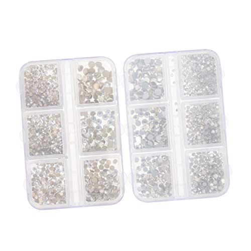 PACKOVE 1 Satz Nailart-accessoires Mit Strasssteinen Strasssteine ​​für Nägel Funkeln Nagel Charms Ab Nail Decoration Maniküreset Nageldekor Strasssteine ​​für Diy Nägel Handwerk Pp 2boxen von PACKOVE