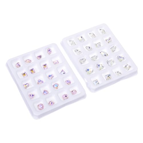 PACKOVE 1 Satz Spezielles Diamant -set Maniküre- Hotfix-strasssteine Nagelkunst Hochzeit Nagel-kit Maniküre-charme Professionelle Nagelversorgung Nageljuwelen Plastik Bunt 40 Stück von PACKOVE