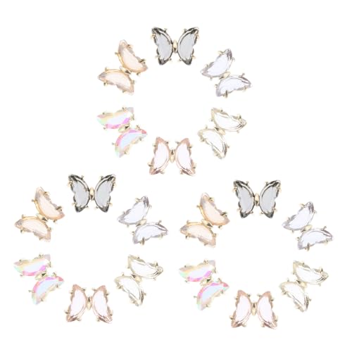 PACKOVE 1 Satz Teiliges Schmetterlings Nagelkunst Dekorationen Für Diy Maniküre Bunte Strasssteine Für Kreative Nageldesigns Für Persönliche Und Professionelle Anwendungen 18 Stück PACKOVE 1 Satz Teiliges Schmetterlings Nagelkunst Dekorationen Für Diy Maniküre Bunte Strasssteine Für Kreative Nageldesigns Für Persönliche Und Professionelle Anwendungen 18 Stück von PACKOVE