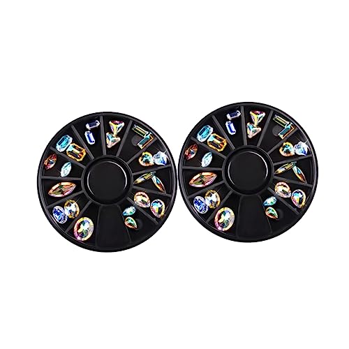 PACKOVE 1 Satz Transparente Wasserbohrer Dekorations Rhinestone Sticker Für Diy Kleidung Und Maniküre Sonderform Wasserbohrer Disc Vielseitig Einsetzbar Für Nägel Und Projekte 2 Stück von PACKOVE