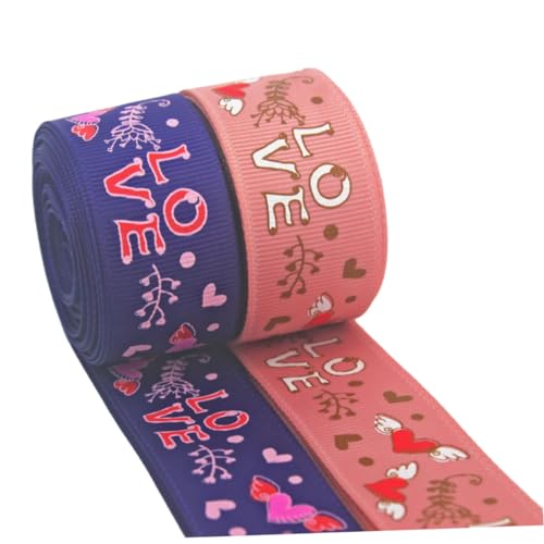 PACKOVE 1 Satz Verpackungszubehör Schleife Organza-drahtband Bunt Dekorationen Gelbes Band Wickelband Gold Valentinstag Diy Band Geschenkbänder Diy-bänder Polyester 2rollen von PACKOVE
