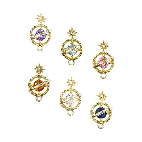 PACKOVE 1 Satz Zirkon Planet Schmuck Dekoration Gefälscht Maniküre-aufkleber Mit Nagelplanetenmotiven Nagel Strass Nagelkunstzubehör Nagel Verzierungen Nagelschmuck Legierung 6 Stück PACKOVE 1 Satz Zirkon Planet Schmuck Dekoration Gefälscht Maniküre-aufkleber Mit Nagelplanetenmotiven Nagel Strass Nagelkunstzubehör Nagel Verzierungen Nagelschmuck Legierung 6 Stück von PACKOVE