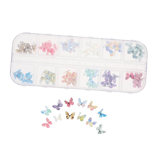 PACKOVE 1 Schachtel Butterflies Nail Art Dekoration mit Einzigartigen Schmetterlings Design für Kreative Diy Nagelkunst Einfache Handhabung für Maniküre und Geschenkteile PACKOVE 1 Schachtel Butterflies Nail Art Dekoration mit Einzigartigen Schmetterlings Design für Kreative Diy Nagelkunst Einfache Handhabung für Maniküre und Geschenkteile von PACKOVE
