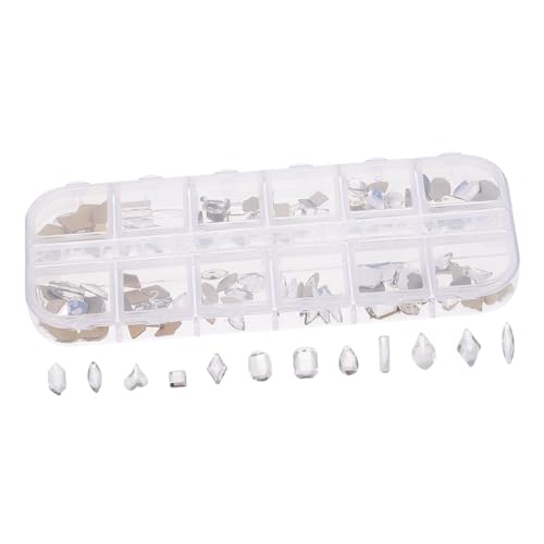 PACKOVE 1 Schachtel DIY Nagel bohrer Nagel Diamanten Nailart-Anhänger mit Strasssteinen Verzierung mit Strasssteinen Nagelhandwerk Nagelanhänger selber machen Metall Weiß PACKOVE 1 Schachtel DIY Nagel bohrer Nagel Diamanten Nailart-Anhänger mit Strasssteinen Verzierung mit Strasssteinen Nagelhandwerk Nagelanhänger selber machen Metall Weiß von PACKOVE