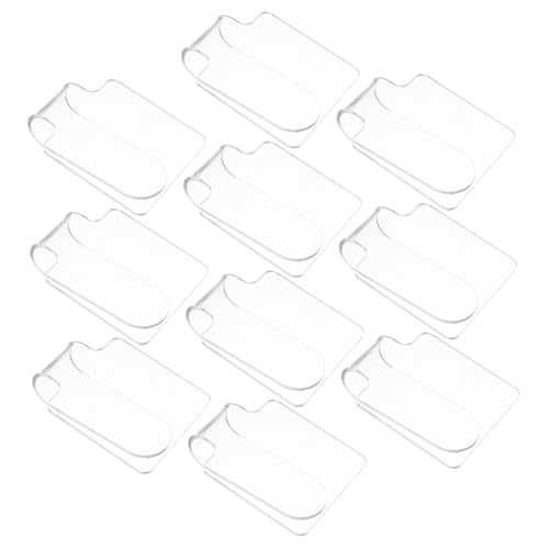 PACKOVE 10 Stück Acryl Make-up Mischpalette Transparent Handlich Langlebig für Foundation Lidschatten Nagelkunst Präzises Mischen Kompakt Hygienisch für Kosmetikstudio und Zuhause von PACKOVE