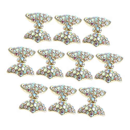 PACKOVE 10 Stück Nagel Charms Zubehör mit Schleifen Design DIY Nageldekoration für Kreative Maniküren für Nagelstudios und Anwendungen von PACKOVE