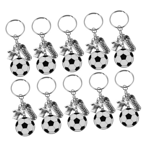 PACKOVE 10 Stück Teiliges Fußball Schlüsselanhänger aus Hochwertiger Legierung Fußballschuh Design Vielseitig als Schlüssel Taschenanhänger Robust und Modisch für Fußballfans bei Partys PACKOVE 10 Stück Teiliges Fußball Schlüsselanhänger aus Hochwertiger Legierung Fußballschuh Design Vielseitig als Schlüssel Taschenanhänger Robust und Modisch für Fußballfans bei Partys von PACKOVE