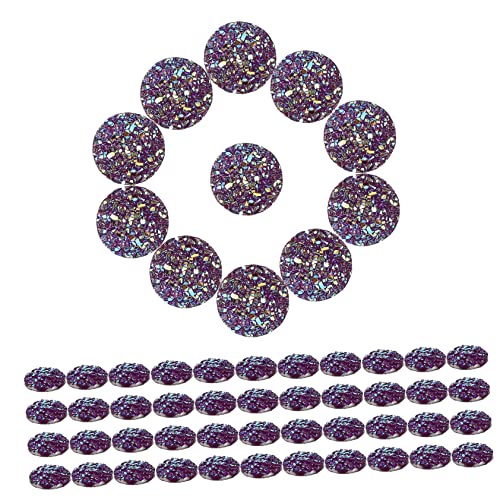 PACKOVE 100 Stück Flatboden -diamantschmuck Zubehör Blaue Strasssteine Strassaufkleber Maniküre-strasssteine Diy-bastel-patches Kristall-strasssteine Strasssteine ​​für Diy Violett Harz von PACKOVE