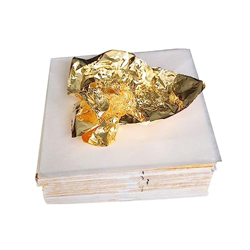 PACKOVE 100 Stück Goldfolie Basteln Papier Vergoldung schmücken Lametta Nachahmung Kunst Dekorationen Transfers für Möbel Malerei Zimmerdekoration künstlich Handwerk Farbe PACKOVE 100 Stück Goldfolie Basteln Papier Vergoldung schmücken Lametta Nachahmung Kunst Dekorationen Transfers für Möbel Malerei Zimmerdekoration künstlich Handwerk Farbe von PACKOVE