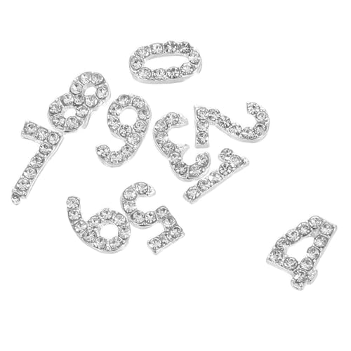 PACKOVE 100 Stück Nagelnummern Strasssteine Glänzende Flache Nail Charms aus Eisen DIY Nageldekorationen mit Funkelnden Zahlen Benutzerfreundliche Maniküre Accessoires für Zuhause Salon PACKOVE 100 Stück Nagelnummern Strasssteine Glänzende Flache Nail Charms aus Eisen DIY Nageldekorationen mit Funkelnden Zahlen Benutzerfreundliche Maniküre Accessoires für Zuhause Salon von PACKOVE