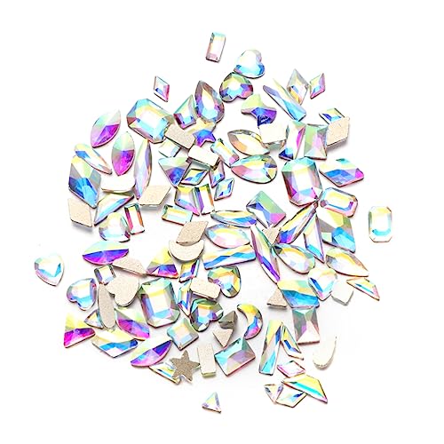 PACKOVE 100 Stück Nail Art Rhinestones Set Glitzernde Maniküre Dekorationen Gold Vielfältige Designs für Diy Nageldesigns Körperkunst und Handyhüllen Nail Art und Profis PACKOVE 100 Stück Nail Art Rhinestones Set Glitzernde Maniküre Dekorationen Gold Vielfältige Designs für Diy Nageldesigns Körperkunst und Handyhüllen Nail Art und Profis von PACKOVE