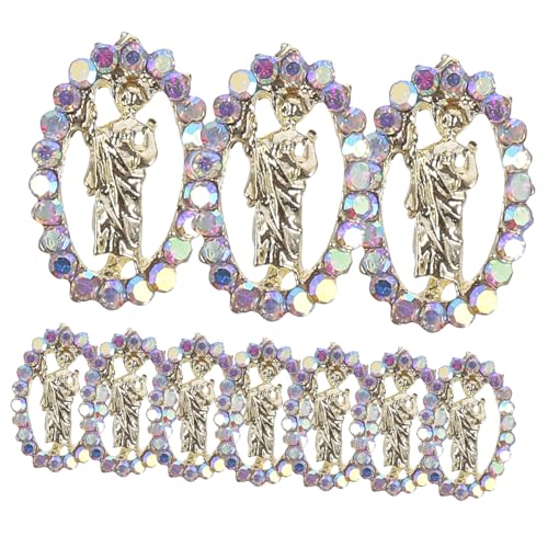 PACKOVE 12 Stck. Jesus-Diamant-Maniküre nagellack nagelgele zilette nägel nageloel Nagelverzierung Zubehör für Gold Strasssteine Reize Dekorative 3D-Nagelanhänger Nagel Charms Metall PACKOVE 12 Stck. Jesus-Diamant-Maniküre nagellack nagelgele zilette nägel nageloel Nagelverzierung Zubehör für Gold Strasssteine Reize Dekorative 3D-Nagelanhänger Nagel Charms Metall von PACKOVE