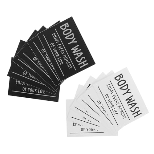 PACKOVE 12 Stück Aufkleber Für Badezimmeretiketten Waschen Badezimmeretiketten Für Behälter Abdeckung Badetiketten Zum Organisieren Flasche Name Vinyl Pvc Selbstklebend PACKOVE 12 Stück Aufkleber Für Badezimmeretiketten Waschen Badezimmeretiketten Für Behälter Abdeckung Badetiketten Zum Organisieren Flasche Name Vinyl Pvc Selbstklebend von PACKOVE