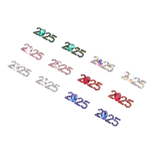 PACKOVE 12 Stück Charms für Nagelzubehör nägel charms Nailart-Accessoire Schmuck für Nägel Glitzernde Nageldekoration LED Zahlenperlen Reize Nagelschmuck für Nagelkunst Nagel Charms Metall von PACKOVE