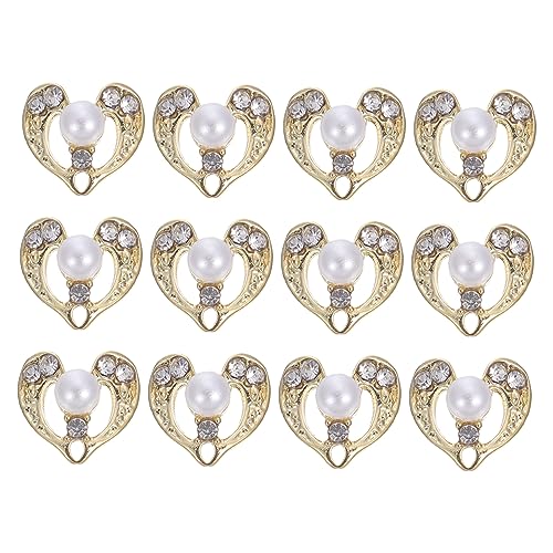 PACKOVE 12 Stück Teiliges Herzform Nagelsteine Metallische Nail Art Charms für Diy Maniküre Schmuck Langlebige und Glänzende Dekorationen für Besondere Anlässe und Designs PACKOVE 12 Stück Teiliges Herzform Nagelsteine Metallische Nail Art Charms für Diy Maniküre Schmuck Langlebige und Glänzende Dekorationen für Besondere Anlässe und Designs von PACKOVE
