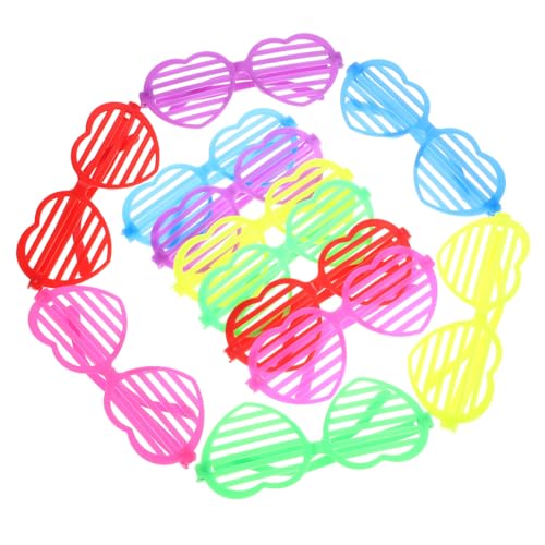 PACKOVE 12Stücke Stilvolle Herzbrille Witzige Partybrille für Valentinstag Feiern Dekorative Sonnenbrillen Farben für Cosplay Gastgeschenk PACKOVE 12Stücke Stilvolle Herzbrille Witzige Partybrille für Valentinstag Feiern Dekorative Sonnenbrillen Farben für Cosplay Gastgeschenk von PACKOVE