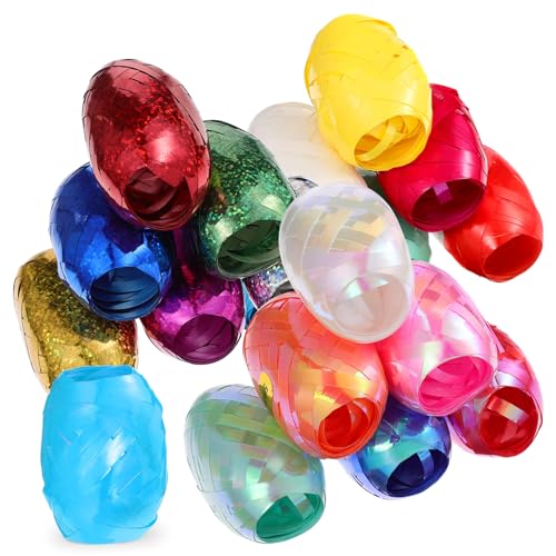 PACKOVE 18 Rollen Geschenkband Party glitzerndes metallisches Goldband Bunte Bänder Hochzeit Blumenband Ballonband Bänder zum Basteln Band zum Verpacken Plastik Zufällige Farbe PACKOVE 18 Rollen Geschenkband Party glitzerndes metallisches Goldband Bunte Bänder Hochzeit Blumenband Ballonband Bänder zum Basteln Band zum Verpacken Plastik Zufällige Farbe von PACKOVE