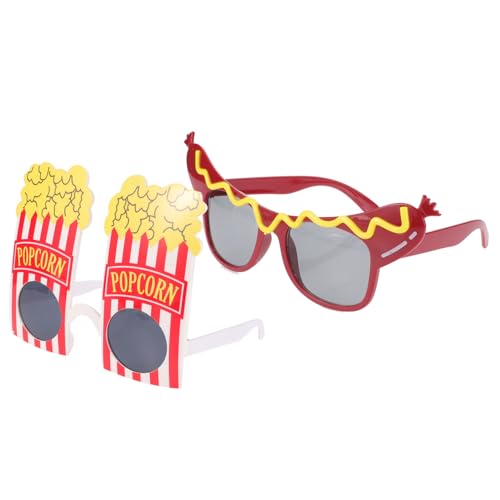 PACKOVE 2 Paare Lustige Hawaiianische Partybrille Popcorn und Wurst Motiv Leichtes Kostümzubehör Foto Requisiten Unisex für Geburtstag und Hawaii Feier PACKOVE 2 Paare Lustige Hawaiianische Partybrille Popcorn und Wurst Motiv Leichtes Kostümzubehör Foto Requisiten Unisex für Geburtstag und Hawaii Feier von PACKOVE