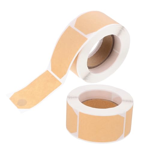 PACKOVE 2 Rollen Etikett aus Kraftpapier leere Aufkleber Etiketten selbstklebende Aufkleber Tags sortieren Buchstabenaufkleber für Scrapbooking Sortieraufkleber PACKOVE 2 Rollen Etikett aus Kraftpapier leere Aufkleber Etiketten selbstklebende Aufkleber Tags sortieren Buchstabenaufkleber für Scrapbooking Sortieraufkleber von PACKOVE