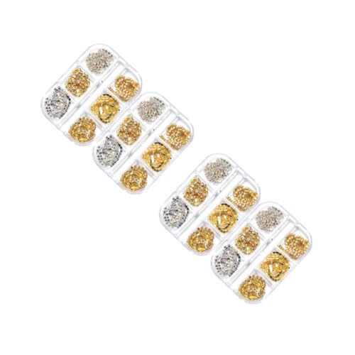 PACKOVE 2 Sätze Boxen Nagelkunst Strass Ketten Schmuck Zubehör Für Maniküre Einzigartige Diy Nagelkunst Für Profis Und Hobbyisten Geeignet Für Künstliche Nägel Für Kreative 2boxen*2 von PACKOVE