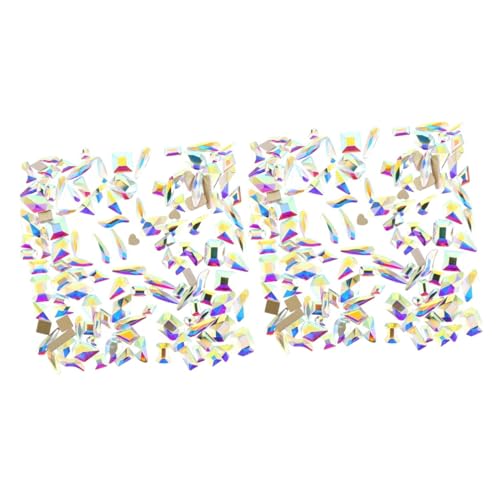 PACKOVE 2 Sätze Flachrückige Strasssteine Für Nageldesign Glitzersteine Für Diy Kunsthandwerk Glänzende Nail Charms Für Feste Partys Und Täglichen Gebrauch 100 Stück * 2 von PACKOVE