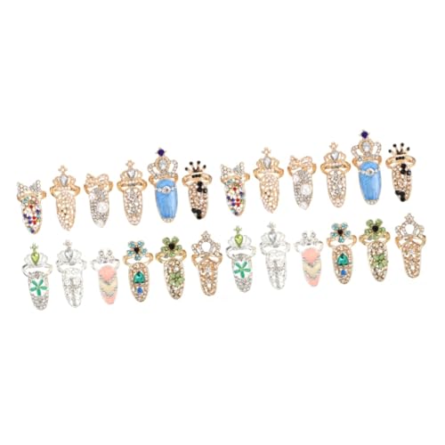 PACKOVE 2 Sätze Halloween Nail Decor Fingerringe Aus Maniküre Schmuck Für Kostümpartys Cosplay Und Fotografie Für Langlebig Und Detailverliebt 12 Stücke * 2 PACKOVE 2 Sätze Halloween Nail Decor Fingerringe Aus Maniküre Schmuck Für Kostümpartys Cosplay Und Fotografie Für Langlebig Und Detailverliebt 12 Stücke * 2 von PACKOVE