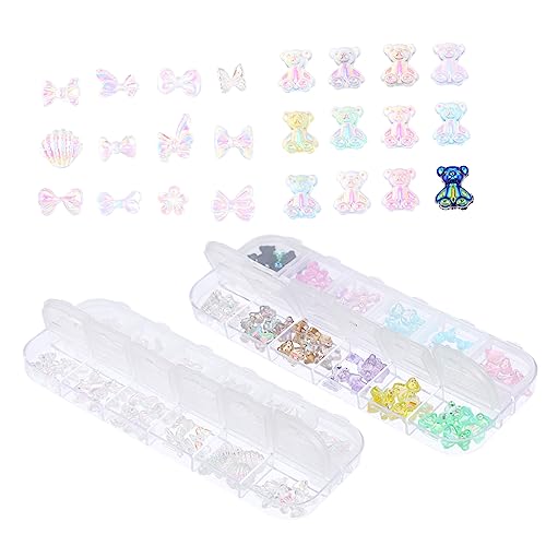 PACKOVE 2 Sätze Nagelkunst Charms Set Teilig Mit Bären Schmetterlingen Resin Nageldekoration Für Maniküre Diy Nagelkunst Für Mädchen 120 Stück * 2 PACKOVE 2 Sätze Nagelkunst Charms Set Teilig Mit Bären Schmetterlingen Resin Nageldekoration Für Maniküre Diy Nagelkunst Für Mädchen 120 Stück * 2 von PACKOVE