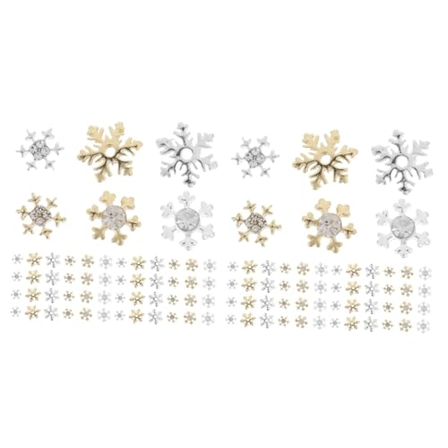 PACKOVE 2 Sätze Nagelkunst Schneeflocken Diamantschmuck Schneeflocken-anhänger Baumeln Hallo Goldene Nagelanhänger Tipp Schneeflocken-nagelanhänger Und Funkeln Legierung 60 Stück * 2 PACKOVE 2 Sätze Nagelkunst Schneeflocken Diamantschmuck Schneeflocken-anhänger Baumeln Hallo Goldene Nagelanhänger Tipp Schneeflocken-nagelanhänger Und Funkeln Legierung 60 Stück * 2 von PACKOVE