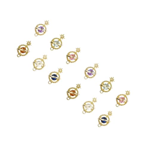 PACKOVE 2 Sätze Zirkon Planet Schmuck Gefälscht Dekoration Nagelkunst-edelsteine Maniküre-aufkleber Nailart-strasssteine Maniküre- Nagel Charms Nagelzubehör Legierung 6 Stücke * 2 PACKOVE 2 Sätze Zirkon Planet Schmuck Gefälscht Dekoration Nagelkunst-edelsteine Maniküre-aufkleber Nailart-strasssteine Maniküre- Nagel Charms Nagelzubehör Legierung 6 Stücke * 2 von PACKOVE