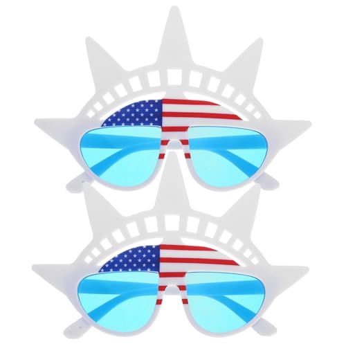 PACKOVE 2 Stück Brillen Mit Amerikanischer Flagge, Partyzubehör Zum 4, Sonnenbrille Zum Unabhängigkeitstag, Patriotische Party, Fotoautomaten-requisiten Für Partygeschenk Zum PACKOVE 2 Stück Brillen Mit Amerikanischer Flagge, Partyzubehör Zum 4, Sonnenbrille Zum Unabhängigkeitstag, Patriotische Party, Fotoautomaten-requisiten Für Partygeschenk Zum von PACKOVE