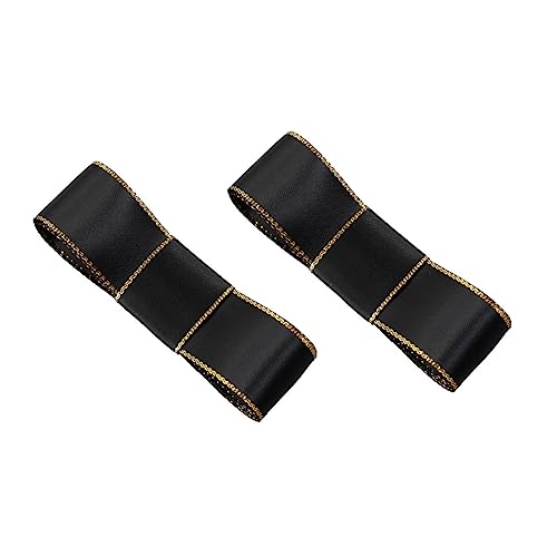 PACKOVE 2 Stück Geschenkband Dekoration schwarzes Band Blau Verpackung Rosa Stichworte Stoff doppeltes Satinband Basteln sortiertes Band Polyester Black PACKOVE 2 Stück Geschenkband Dekoration schwarzes Band Blau Verpackung Rosa Stichworte Stoff doppeltes Satinband Basteln sortiertes Band Polyester Black von PACKOVE