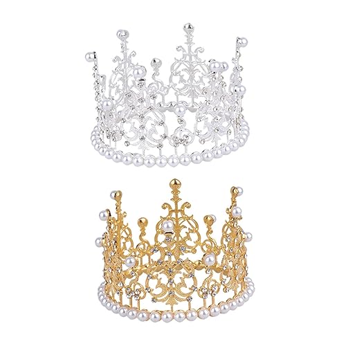 PACKOVE 2 Stück Krone Haarschmuck Kronendekor Geburtstagskronen Krone Kuchendekoration Krone für Kuchendeckel Kuchen-Krone- Kuchenkrone krone kuchen Legierung PACKOVE 2 Stück Krone Haarschmuck Kronendekor Geburtstagskronen Krone Kuchendekoration Krone für Kuchendeckel Kuchen-Krone- Kuchenkrone krone kuchen Legierung von PACKOVE