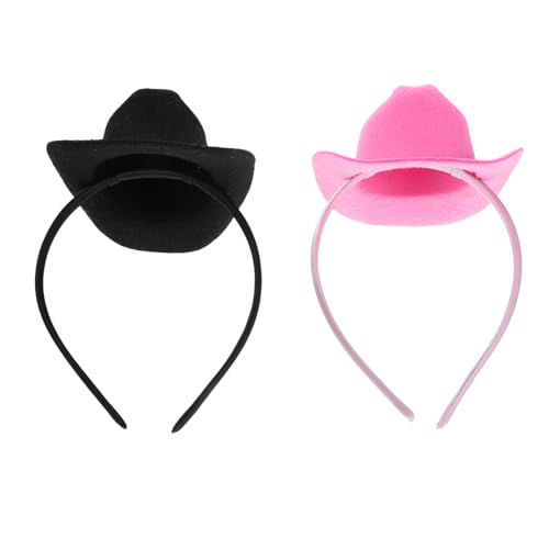 PACKOVE 2 Stück Teiliges Mini Cowboy Hut Stirnband für Frauen Mädchen Leichtes Western Haarband Modisches Partyaccessoire Tragbar Stilvoll für Karneval Fest Feier PACKOVE 2 Stück Teiliges Mini Cowboy Hut Stirnband für Frauen Mädchen Leichtes Western Haarband Modisches Partyaccessoire Tragbar Stilvoll für Karneval Fest Feier von PACKOVE