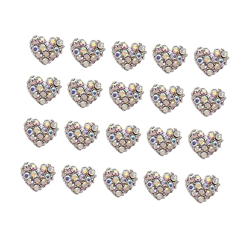 PACKOVE 20 Stück Herz-Strass-Nagel-Kunst edelstein schmucksteine nail art set nailtips gems Strassstein für Nägel Hochzeit aufkleber Nailart-Strasssteine Maniküre-Charme Legierung Colorful PACKOVE 20 Stück Herz-Strass-Nagel-Kunst edelstein schmucksteine nail art set nailtips gems Strassstein für Nägel Hochzeit aufkleber Nailart-Strasssteine Maniküre-Charme Legierung Colorful von PACKOVE