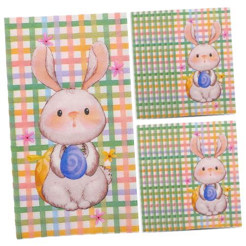 PACKOVE 20 Stück Osterhasen Seidenpapier Osterhasen Servietten Hasen Handtuch Gästeservietten Osterparty Seidenpapier Lunch Servietten Hasen Cocktail Servietten Dekorative PACKOVE 20 Stück Osterhasen Seidenpapier Osterhasen Servietten Hasen Handtuch Gästeservietten Osterparty Seidenpapier Lunch Servietten Hasen Cocktail Servietten Dekorative von PACKOVE