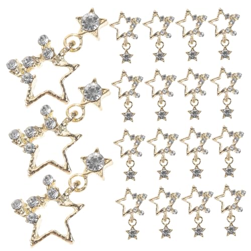 PACKOVE 20 Stück Sternanhänger für Nägel Nagelstein Weiß Nagelanhänger cool UV Nagelkunst-Anhänger Nagelanhänger für Acrylnägel Nail Strass-Kit Strasssteine Golden PACKOVE 20 Stück Sternanhänger für Nägel Nagelstein Weiß Nagelanhänger cool UV Nagelkunst-Anhänger Nagelanhänger für Acrylnägel Nail Strass-Kit Strasssteine Golden von PACKOVE