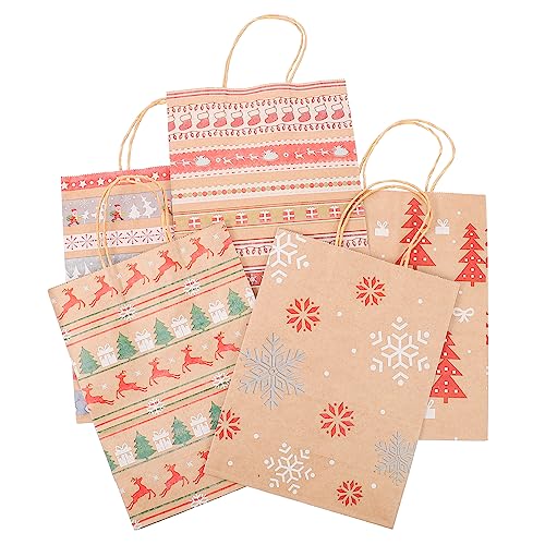 PACKOVE 20Stücke Kraftpapier Geschenktüten Weihnachten Wiederverwendbare Papiertüten für Geschenkverpackung Beutel für Partys Hochzeiten Geburtstagsfeiern PACKOVE 20Stücke Kraftpapier Geschenktüten Weihnachten Wiederverwendbare Papiertüten für Geschenkverpackung Beutel für Partys Hochzeiten Geburtstagsfeiern von PACKOVE