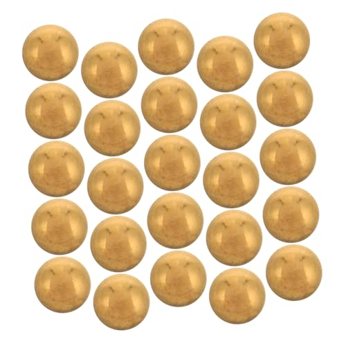 PACKOVE 25 Stück Teiliges Metallperlen Goldfarbene Runde Spacer Beads Für DIY Schmuckherstellung Lippen Und Zungenpiercings Vielseitige Lose Perlen Für Armbänder Und Accessoires von PACKOVE