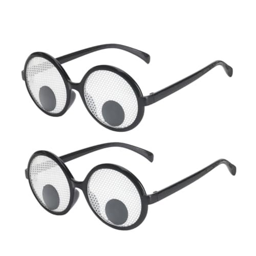 PACKOVE 2St schnapsgläser lustige brillen klobrillen party glasses Googly-Sonnenbrille rahmen brille lustige partybrillen Brille mit rundem Gestell niedlich Requisiten von PACKOVE
