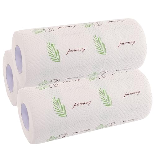 PACKOVE 3 Rollen Einweg Öl Absorbierendes Rollenpapier Küchenpapier Einwickelpapier Für Frittierte Lebensmittel Fettdichtes Lebensmittelpapier Papier Für Frittierte Lebensmittel von PACKOVE