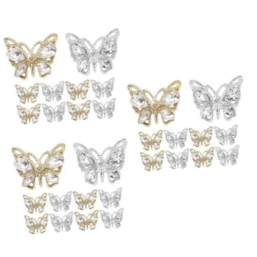 PACKOVE 3 Sätze Bohrer Für Nagelschmuck Nagelkunst Schmetterling Nagelanhänger Süß Nagelcharms Für Acrylnägel Nagelcharms Für Party Nagel-strasssteine für Gelnägel Legierung 10 Stück * 3 PACKOVE 3 Sätze Bohrer Für Nagelschmuck Nagelkunst Schmetterling Nagelanhänger Süß Nagelcharms Für Acrylnägel Nagelcharms Für Party Nagel-strasssteine für Gelnägel Legierung 10 Stück * 3 von PACKOVE