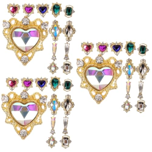 PACKOVE 3 Sätze Crystal Love Diamond Dekoration Nägel UV ab Nailart-Schmuck Nagelschmuck LED für Nagel Strass bunte Nagel-Strasssteine Nail Strass-Kit Nagel -Strasssteine Metall PACKOVE 3 Sätze Crystal Love Diamond Dekoration Nägel UV ab Nailart-Schmuck Nagelschmuck LED für Nagel Strass bunte Nagel-Strasssteine Nail Strass-Kit Nagel -Strasssteine Metall von PACKOVE
