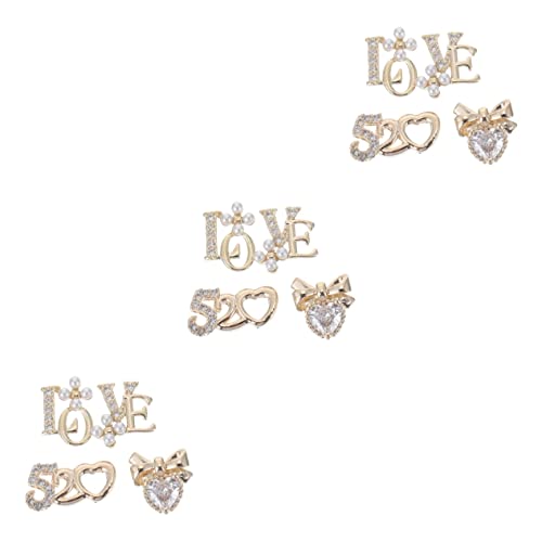PACKOVE 3 Sätze Herz Zircon Nagel Charms Diy Maniküre Dekoration Für Nägel Für Persönliche Und Professionelle Anwendungen 4 Stück * 3 PACKOVE 3 Sätze Herz Zircon Nagel Charms Diy Maniküre Dekoration Für Nägel Für Persönliche Und Professionelle Anwendungen 4 Stück * 3 von PACKOVE